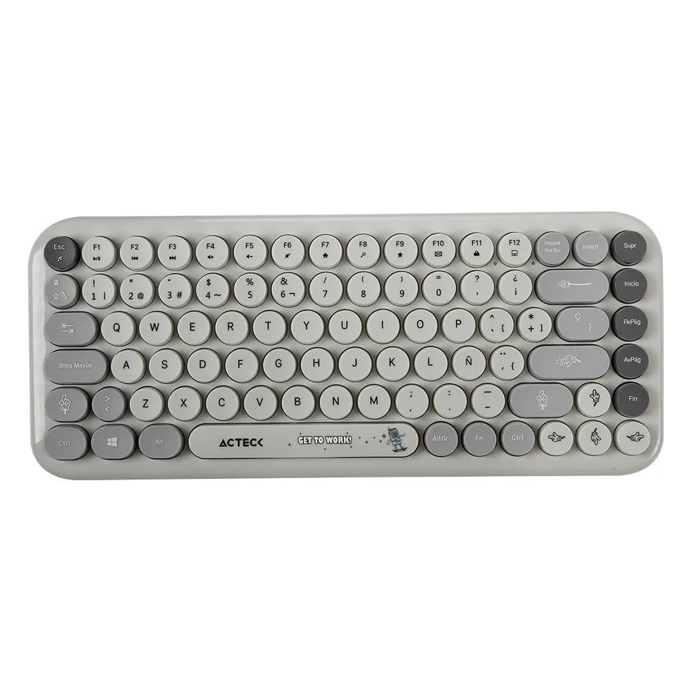 Kit Teclado y mouse Inalámbricos 2.4hz Creator Chic K-Colors MK480 Advanced Series Teclado Inalambrico Dongle 2.4Mhz ACTECK 800 DPI AC-940221