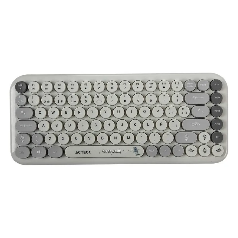 Kit Teclado y mouse Inalámbricos 2.4hz Creator Chic K-Colors MK480 Advanced Series Teclado Inalambrico Dongle 2.4Mhz ACTECK 800 DPI AC-940221