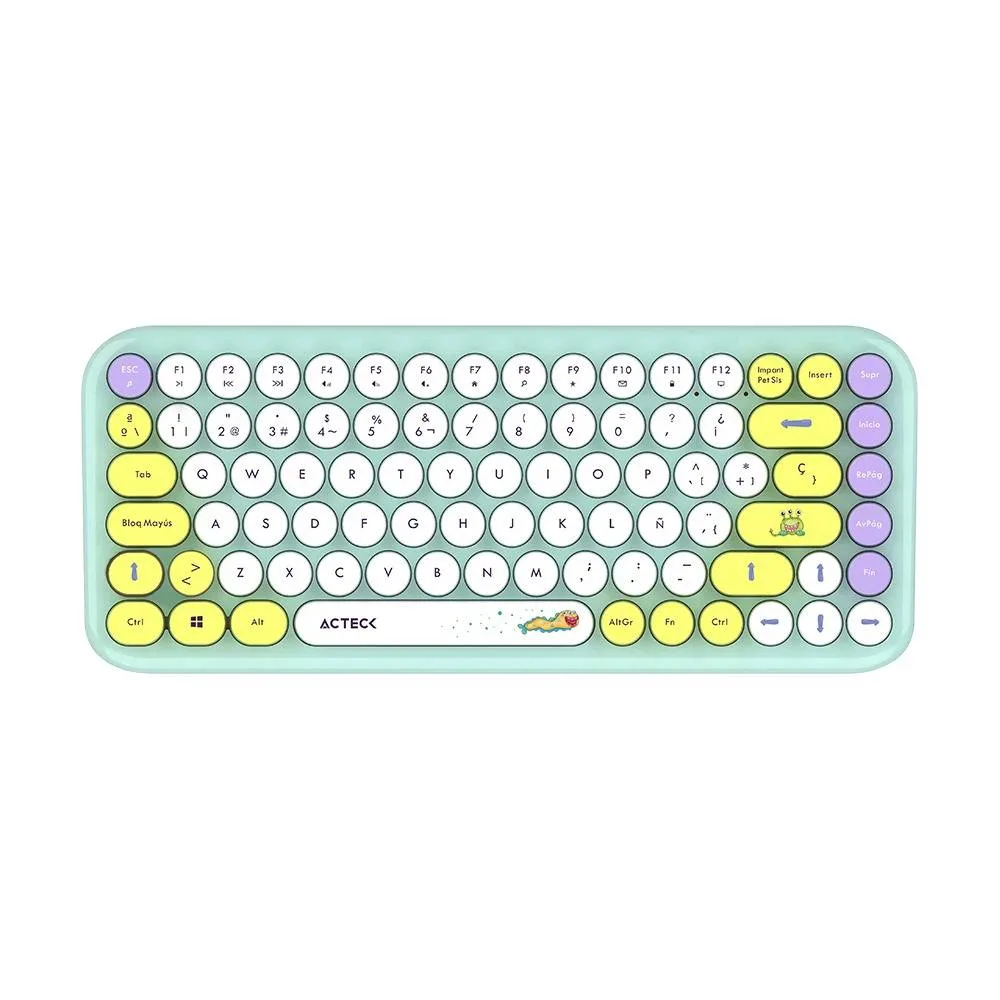 Kit Teclado y mouse Inalámbricos 2.4hz Creator Chic K-Colors MK480 Advanced Series Teclado Inalambrico Dongle 2.4Mhz - Rango 10m ACTECK 800 DPI