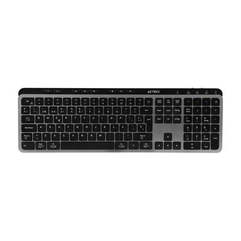 Kit Teclado y mouse Inalámbrico 2.4hz Creator Krea MK755 Acteck Advanced Series Teclado Inalámbrico Dongle 2.4Mhz - Rango 10m 2000 DPI AC-940160