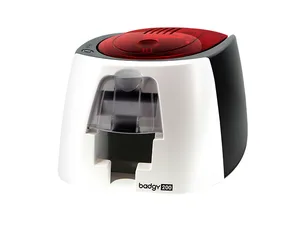 Kit Badgy EVOLIS BADGY200 - PVC, Negro, Rojo, Color blanco, Pintar por sublimación/Transferencia térmica, Kit de Credencializacion B22U0000RS