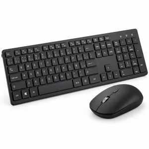 Kit Teclado y Mouse Hyundai Inalámbrico 2.4 GHz.Tipo de interfaz: USB. Color Negro 1600 DPI HYKM01/NEW