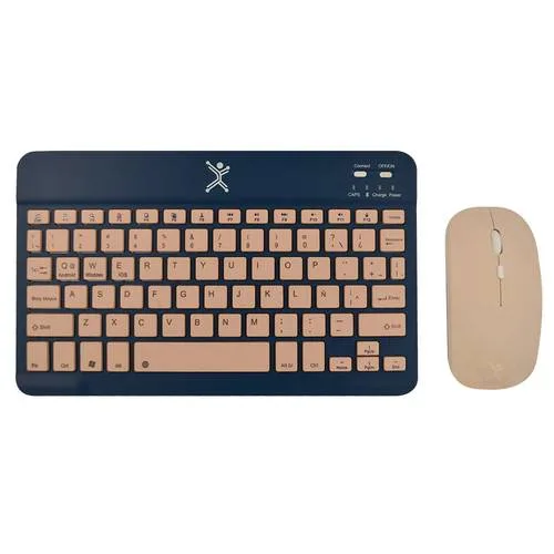Kit de Teclado y Mouse Bluetooth Inalámbrico Color Azul | PERFECT CHOICE PC-201274
