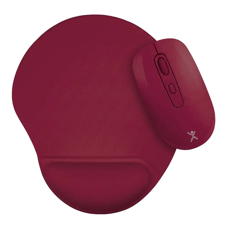 Kit de Mouse Inalámbrico Bluetooth 2.4GHz + Tapete Bonet Color: Dry Rose | PERFECT CHOICE 1600 DPI PC-045380