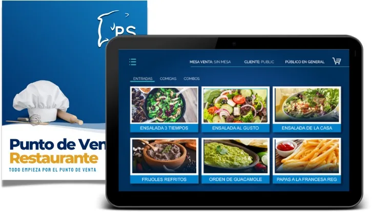 Comandera Móvil. Complemento de Punto de Venta para Restaurantes. Facilita levantar órdenes directamente desde las mesas. Sistema Operativo Android