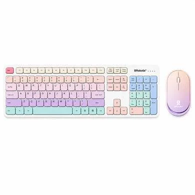 Kit de Teclado Y Mouse Inalámbrico - Bluetooth Y Radiofrecuencia, Multimedia, 2.4MHZ, Alcance 10M, Bateria Recargable, Compatible con Win, Ios Y 40698