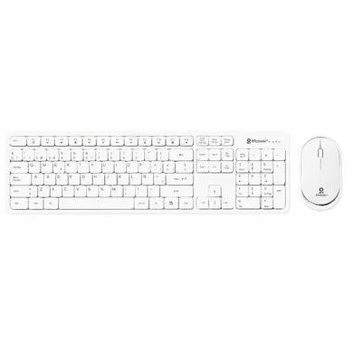 Kit de Teclado Y Mouse Inalámbrico - Bluetooth Y Radiofrecuencia, Multimedia, 2.4MHZ, Alcance 10M, Bateria Recargable, Compatible con Win, Ios Y 40699