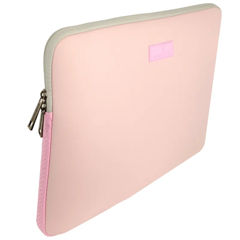 Funda para Laptop 15 Pulgadas Material Neopreno Ligero y Acolchado Bagiq Color Rosa | PERFECT CHOICE PC-084273