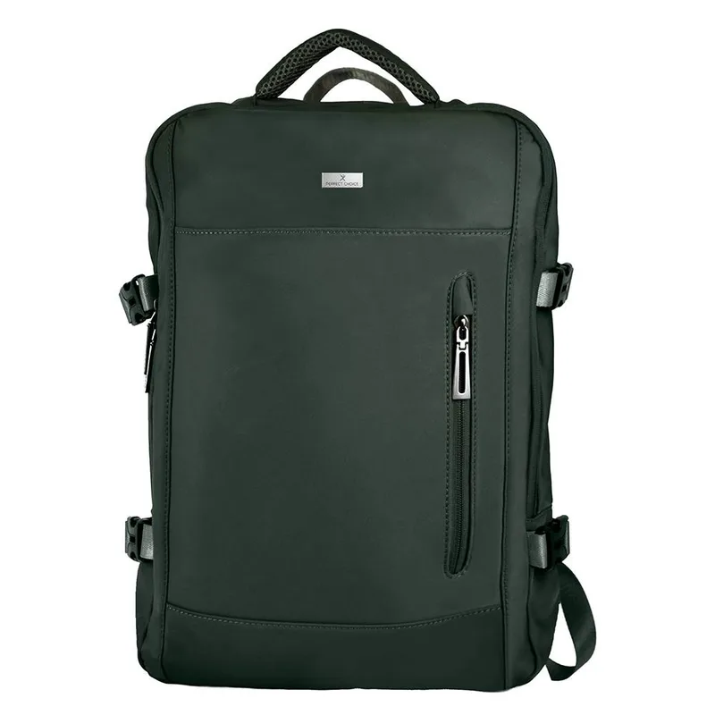 Mochila para Laptop 15.6 pulgadas Diseño Ejecutivo Expandible Growme Color: Verde | PERFECT CHOICE PC-085614