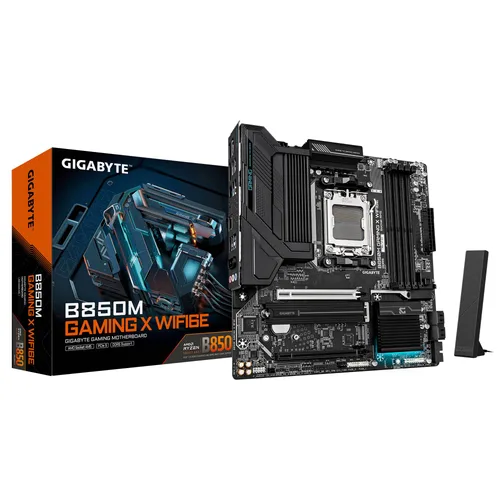 Motherboards GIGABYTE B850M GAMING X WF6E - DDR5, 256 GB, AMD, Micro ATX