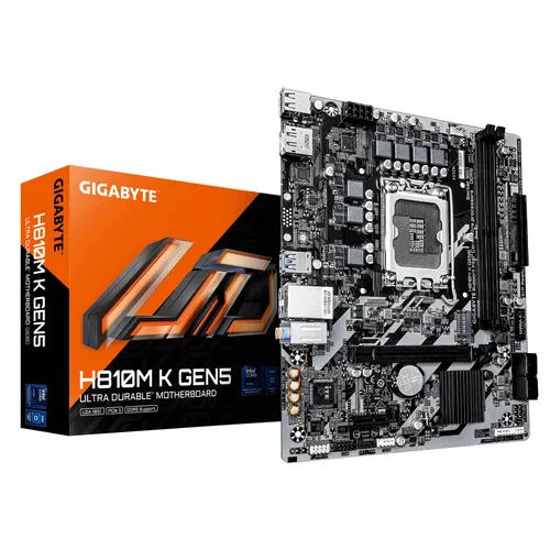 Tarjeta Madre Gigabyte Atx H810M K GEN5 - DDR5, S-1851, 128 GB, para Intel