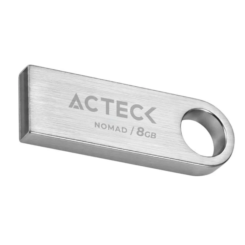 Memoria USB Nomad Metal MUF-8000 ACTECK Memoria USB 8GB - 2.0, Velocidad de Lectura 25 MB/s, Velocidad de Escritura 5MB/s 8 GB AC-946193