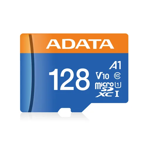 Memoria Micro SD ADATA AUSDX128GUICL10A1-RA1 - 128 GB, 100 MB/s, Negro, Clase 10 PREMIER (A1 V10)