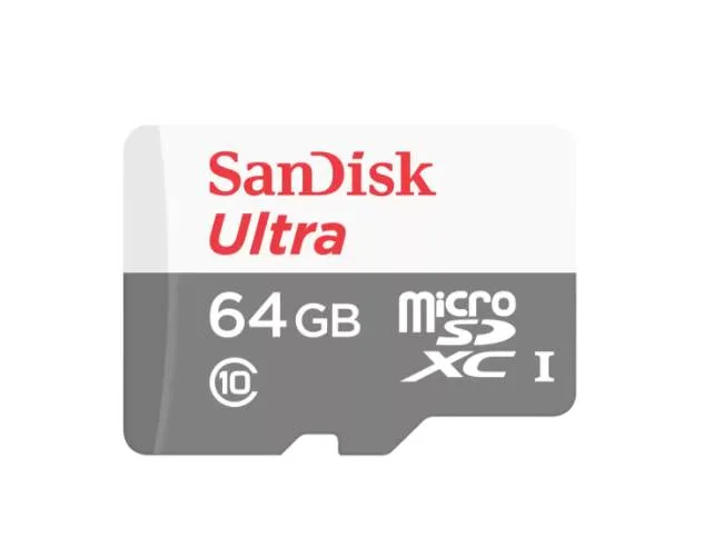 Memoria Flash SanDisk Ultra - 64GB MicroSDXC UHS-I Clase 10, con Adaptador 64 GB SDSQUNR-064G-GN3MA