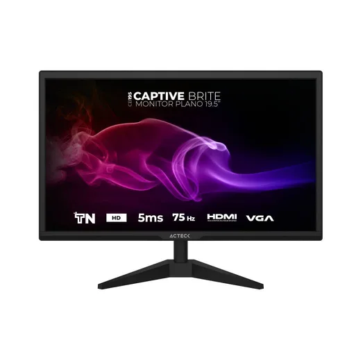 Monitor ACTECK AC-939409 - 19.5 pulgadas, 250 cd / m², 1600 x 900 Pixeles, 5 ms, Negro 75 Hz