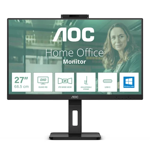 Monitor AOC Modelo Q27P3CW Brillo 350CD/M2 (TYPICAL) Tiempo de respuesta 4ms 75 Hz
