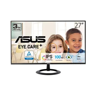 Monitor ASUS EyeCare Gaming VA27EHF 27 (90LM0550-B031B0) 1080P - IPS, Full HD, sin marco, 100 Hz, 1 ms, HDMI(v1.4) x 1, Montaje en pared VESA VZ27EHF
