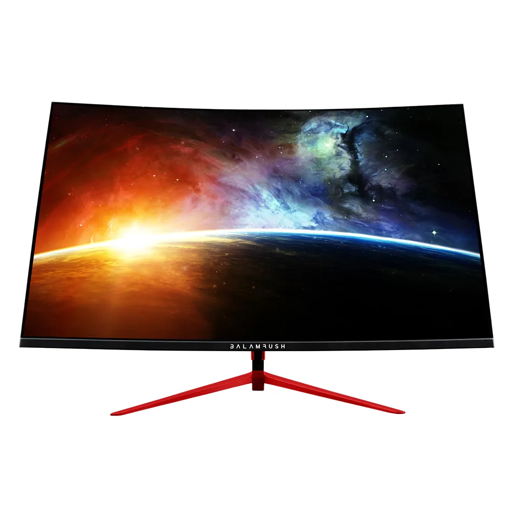 Monitor Gamer BALAM RUSH 27 Pulgadas Curvo 165 HZ FHD FREESYNC Negro ULTRA EARTH MTX27C 1920 x 1080 Pixeles BR-932448