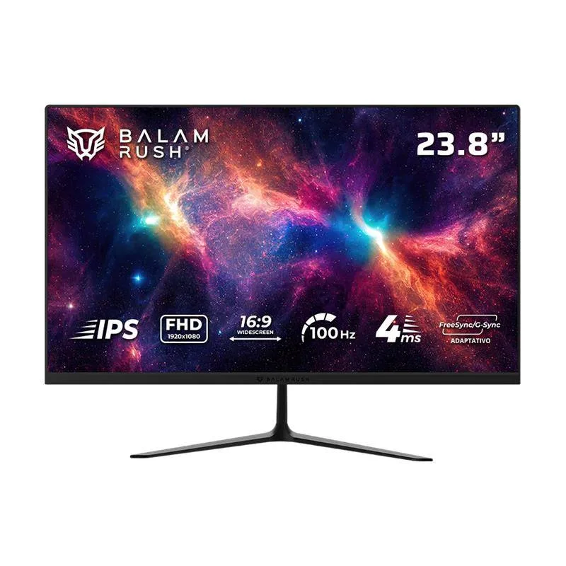 Monitor Gaming 23.8 Pulgadas 100hz NEBULA MNG24Y Panel IPS - Plano, Resolución: 1920 x 1080 FHD Balam Rush 100 Hz BR-943062