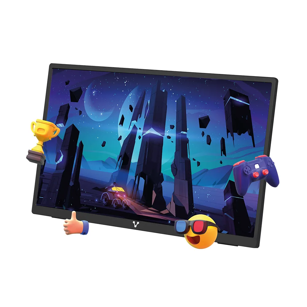 Monitor Vorago Portatil LED-P15 15.6 Pulgadas FHD Ips Vesa Usb-c Hdmi 60 Hz