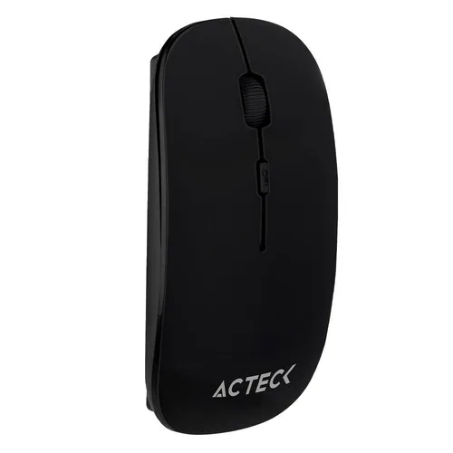 Mouse ACTECK Inalámbrico 2.4 GHZ 1600 DPI 3 LVLS WINDOWS-LINUX-MAC OS SLIM Negro OPTIMIZE MI240 1200 DPI AC-928885
