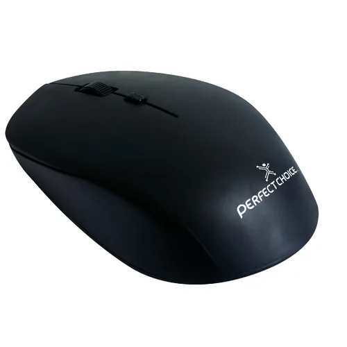 Mouse Inalámbrico con Sensor Óptico Conector USB 1600 DPI Root Pro Color Negro | PERFECT CHOICE PC-045137
