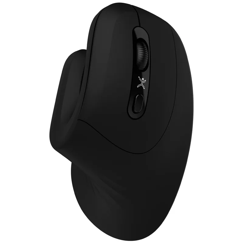 Mouse Inalámbrico Diseño Vertical Click Silencioso Snouse Color Negro | PERFECT CHOICE 3200 DPI PC-045199