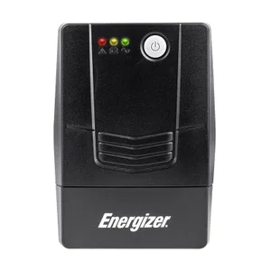 No Break Energizer 600VA/360W (ERENUPS6VA). AVR - bat. 12V/7AH, 6 contactos (4 respaldo), LED/Alarma. Cert. RoHS/NOM/CE. 2 años gtía 600 VA