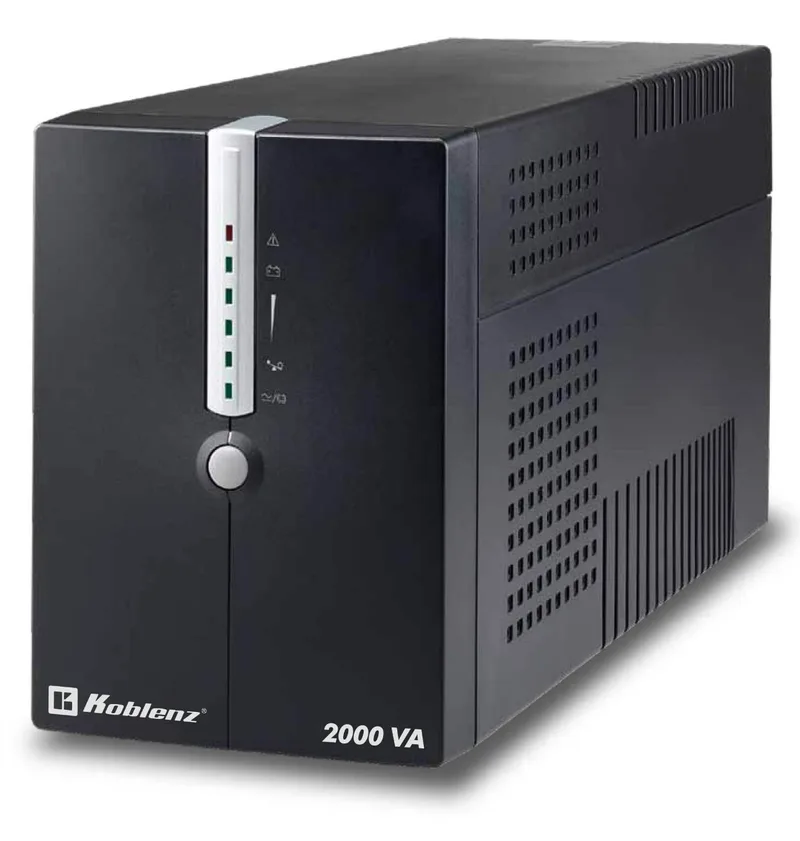 No-Break KOBLENZ 20012-USB/R - 2000 VA, 1200 W, 4 h, Negro, Oficina 00-4196-2