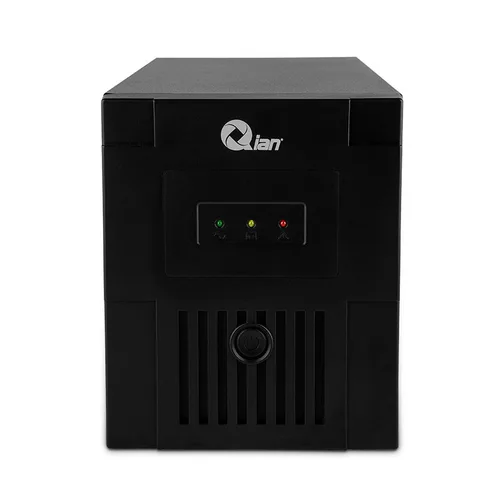 Qian No Break/ups 1000VA - Capacidad 1000VA Y 500W de Voltaje, Recarga en 4 a 6 Horas, Indicadores Led Y Alarma, 4 Tomas de Corriente, QEI-1000-01