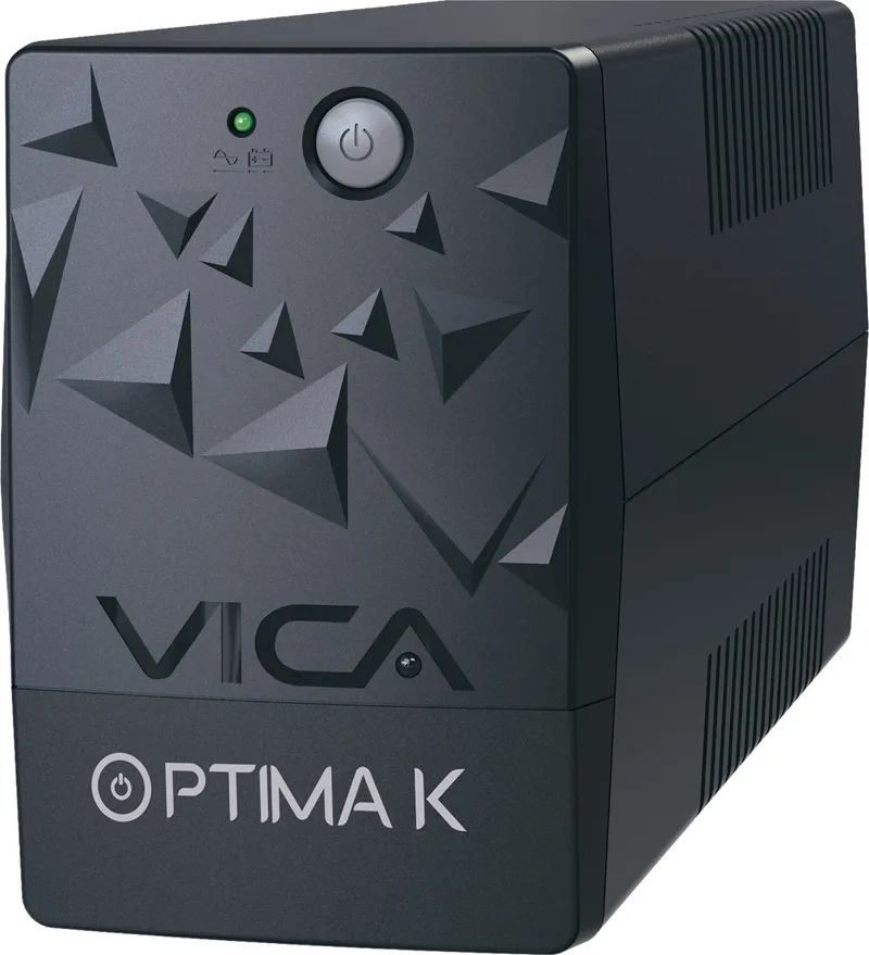 No break interactivo OPTIMA K 1000VA/500W - entrada 81/145Vca 60/50Hz, salida 120Vca 60Hz, 6 NEMA 5-15R protegidos, RJ11/RJ45, Indicadores LED VICA