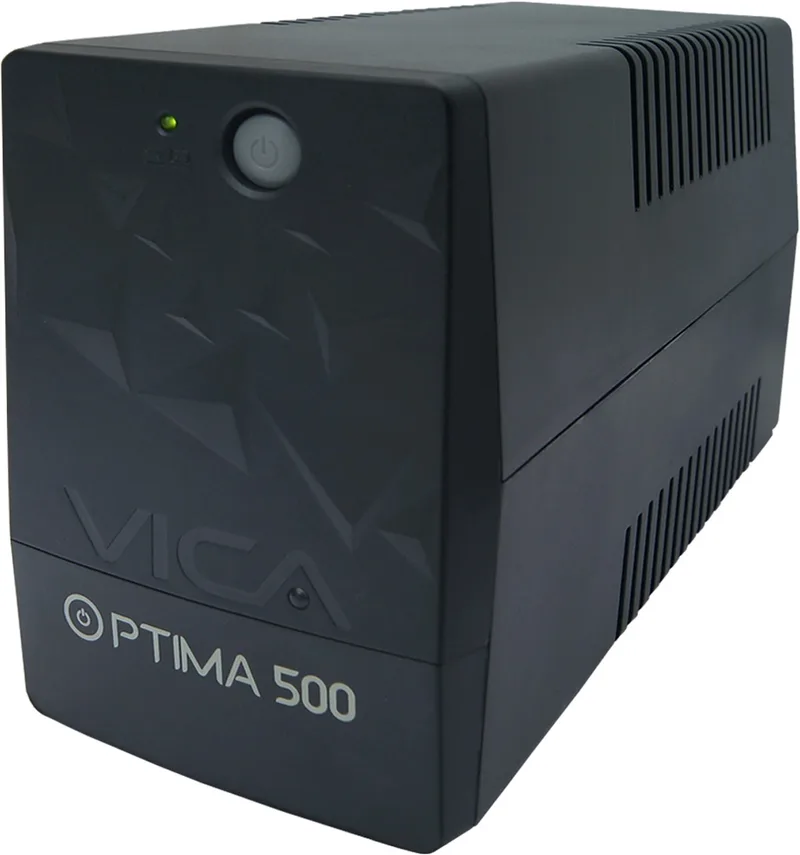 No break interactivo OPTIMA 500 - 500VA/240W, entrada 81/145VCA, salida 120 Vca 60Hz, 6 NEMA 5/15R protegidos, RJ11/RJ45, Software de monitoreo VICA