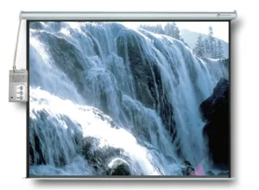 Pantalla de Proyección Multimedia Screens MSE-213 - 120 pulgadas, Eléctrica, Color blanco