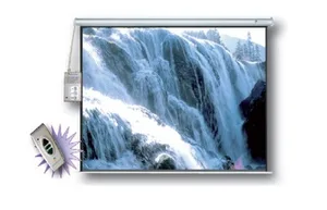 Pantalla de Proyección SCREENS MSE244 - 136 pulgadas, Eléctrica, Color blanco Multimedia Screens MSE-244