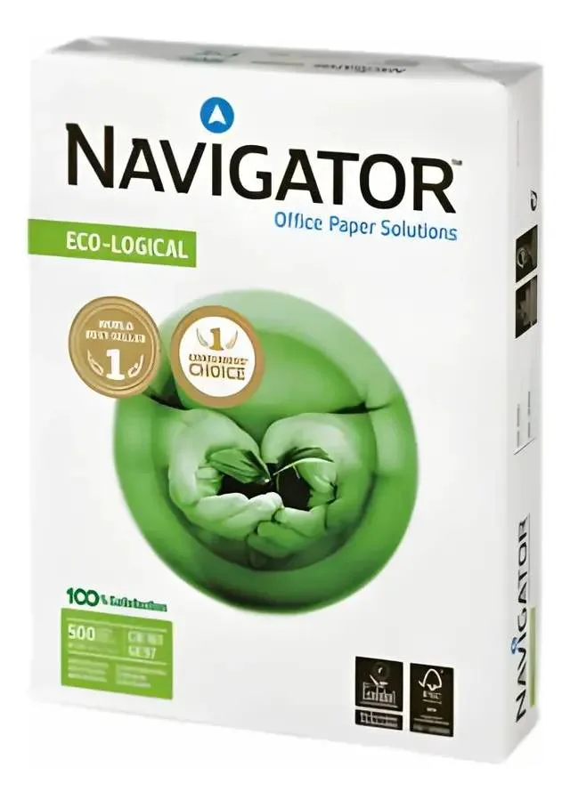 Papel Bond Navigator 802839500207 Tamaño Carta con 10 resmas de 500 hojas de 70 gramos y blancura de 96