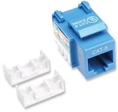 210737 JACK RJ45 CAT6 KEYSTONE DE IMPACTO AZUL - Para uso con cable sin blindaje (UTP) Cat6, Compatible con herramientas de impacto 110 y Krone