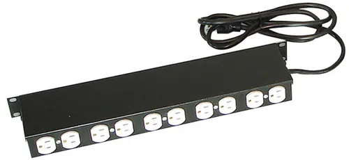 Barra multicontacto NORTH SYSTEM - Negro, 10 contactos NORTH612-BKT