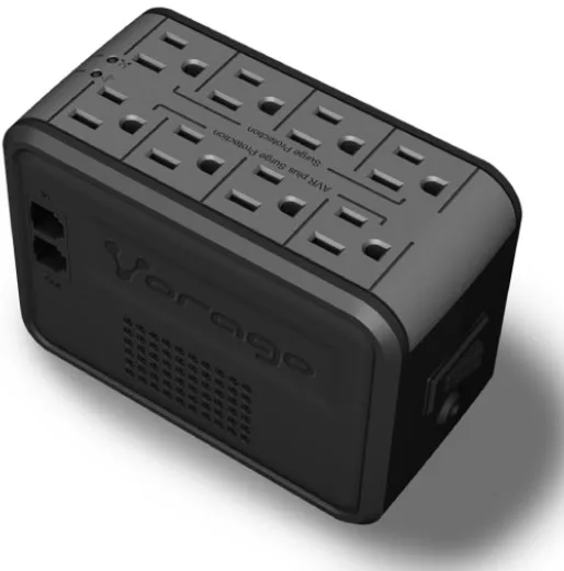 Regulador de Voltaje Vorago AVR-100 1 - 000VA 8 Contactos 1000 VA