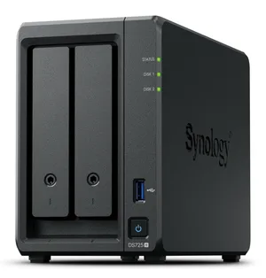 Servidor NAS marca Synology modelo DS725+ 2 Bahias DiskStation 4 GB