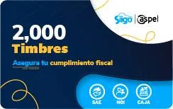 Timbres Fiscales ASPEL Paquete de 2000 Timbres FACTE/2000 (Electrónico) FACTE/2000 Electrónicos SAE