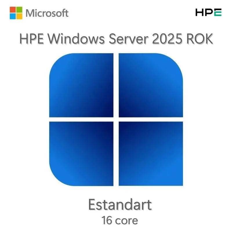 HPE Microsoft Windows Server 2025 16-core Estandard ROK Hewlett Packard Enterprise HPE Microsoft Windows Server 2025 Estandard ROK S6L38A