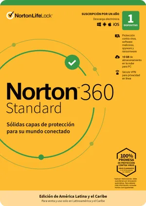 Norton 360 Standard Internet Sec 1L 1A 1 Año(s) TMNR-032