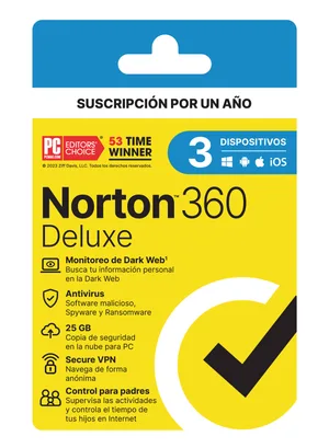 Norton 360 Deluxe 3D 1A 21443383 1 Año(s)