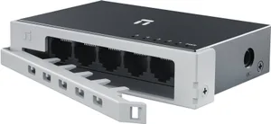 Switch NETIS modelo ST105D - 5 puertos 10/100Mbps Switch de escritorio, carcasa metálica con Seguro de conector incorporado, No administrable Gris