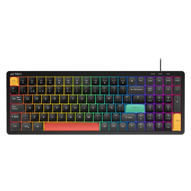 ACTECK AC-945882 Techno Core TA780 Teclado Multimedia — Alambrico · USB-C