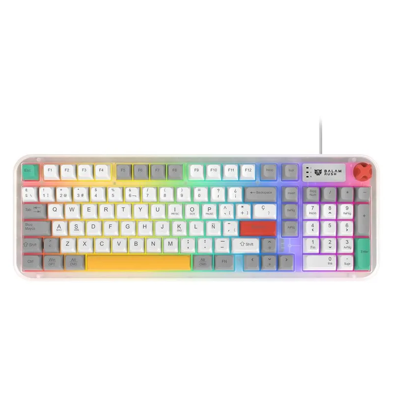 Teclado Gamer Alámbrico WARSTRIKE FROST KG500F Balam Rush RGB BR-945790