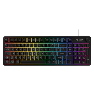Teclado Gamer Alámbrico BALRAK PRO KG490 Balam Rush Negro BR-945820