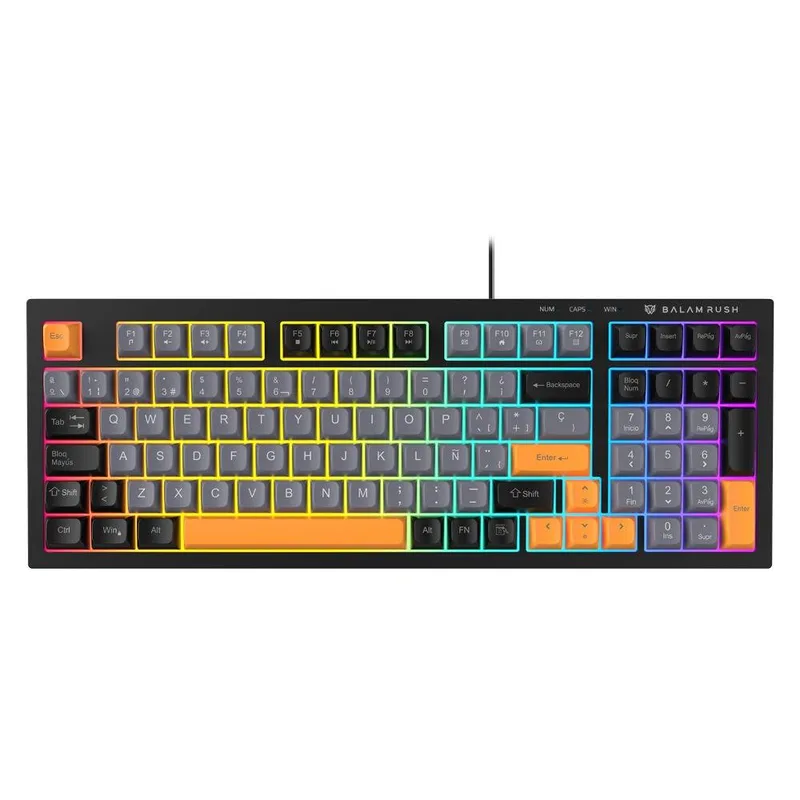 Teclado Gamer Alámbrico BALRAK PLUS KG480 Balam Rush Teclado Gamer Negro BR-945837