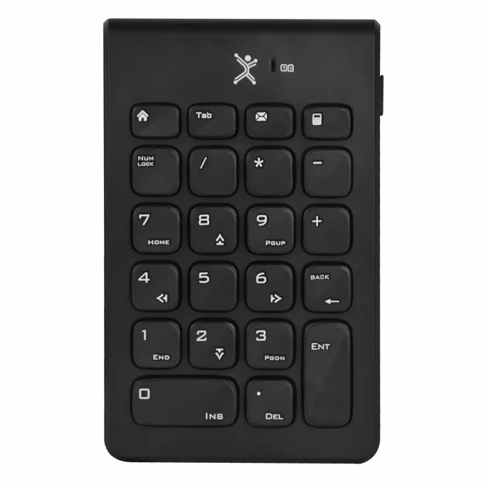 Teclado Numérico Inalámbrico NUMBRA PC-201106 - diseño portátil, ligero y delgado es el complemento ideal para tu laptop, teclado 1.5 Vcc 40mA (1