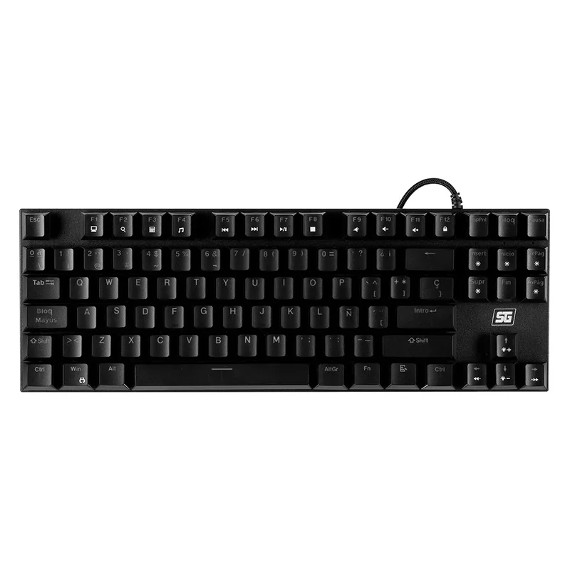Teclado Vorago Start The Game KB-600 Mecanico TKL RGB Rainbow Negro